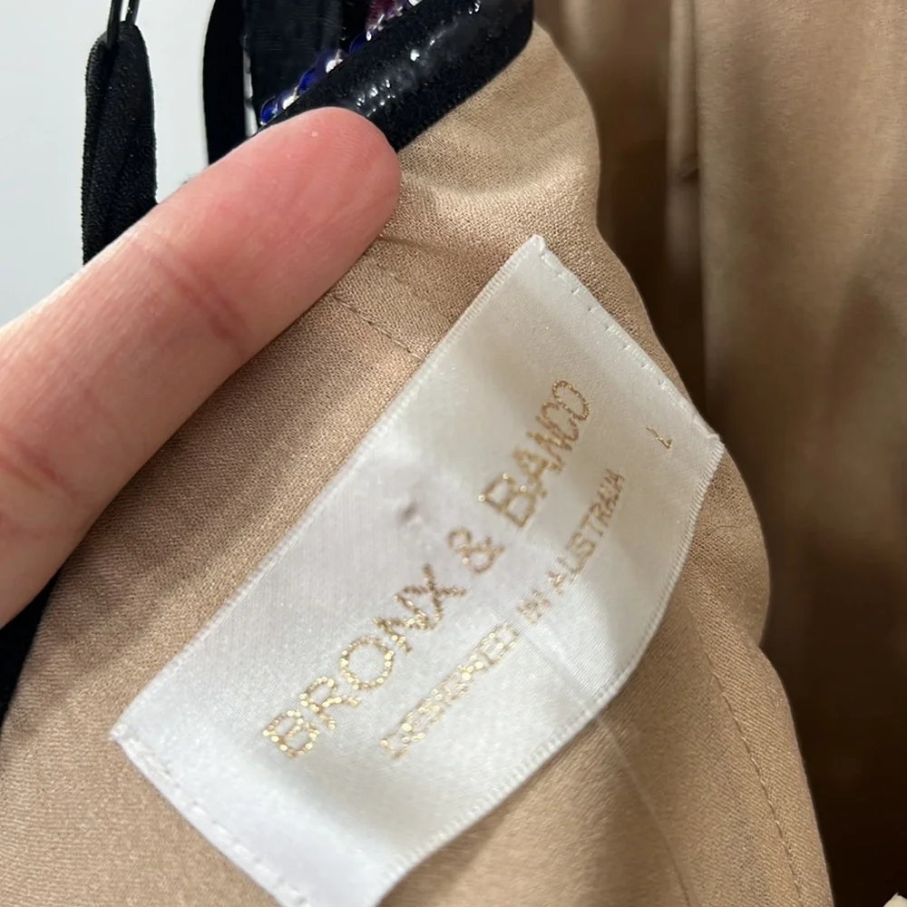 BRONX AND BANCO Dahlia Leona Embroidered Gown in Silver Multi - Picture 11 of 14